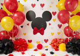 Cartoon Mouse Birthday Party Decor Backdrop