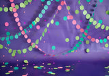 Colorful Dots Purple Wall Backdrop