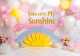 You're My Sunshine Pastel Balloons Backdrop