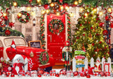 Christmas Santa Workshop Photo Backdrop