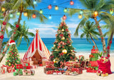 Christmas In July Beach Backdrop