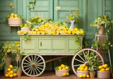 Lemon Cart Photography Backdrop