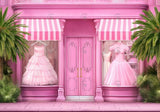 Pink Fashion Doll Boutique Backdrop