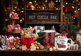 Christmas Hot Cocoa Bar Mug Table Backdrop