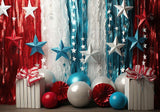 4Th Of July Patriotic Stars Backdrop