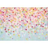 Allenjoy Colorful Dotted Background Confetti Dots Decorations for Kids Photoshoot Studio Props