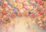 Watercolor Spring Flower Painting Backdrop