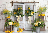 White Door Lemon Backdrop