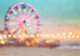 Bokeh Ferris Wheel Amusement Park Backdrop
