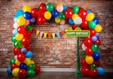 Colorful Balloon Arch Backdrop