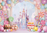 Fairy Tale Candy Castle Backdrop