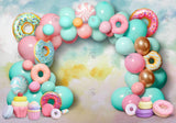 Donut Balloon Arch Backdrop