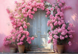 Spring Flower Door Backdrop