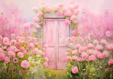 Spring Fantasy Pink Flower Wall Backdrop