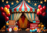 Circus Theme Photo Backdrop