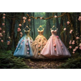 Allenjoy Fairytale Enchanted Dress Photography Backdrop Princess Forest Fantasy Flowers Photoshoot Background