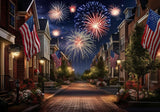 4Th Of July Street Backdrop