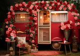 Valentine'S Day Cupid'S Campground Photography Backdrop