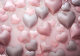 Valentine Pink Hearts Pattern Photography Backdrop