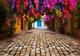 Mexican Fiesta Flowers Street Backdrop