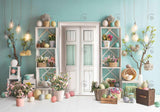 Easter White Door Backdrop