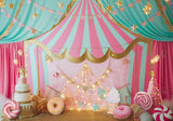 Pink Circus Backdrop