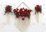 Boho Tassel Roses Backdrop