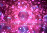 Pink Mirror Ball Bokeh Backdrop