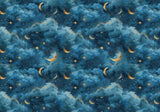 Starlight Sky Moon Stars Backdrop