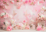 Pink Floral Backdrop