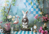 Fairy Garden Rabbit Backdrop