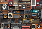 Boombox Radio Wall Backdrop