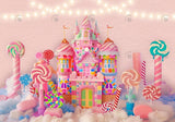 Candy Castle Cake Smash Backdrop