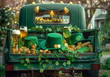 St. Patrick'S Day Green Truck Backdrop