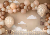 Beige Cloud Baby Shower Backdrop