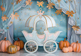 Fairy Carriage Pumpkin Backdrop