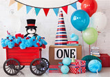 Cartoon Kid'S 1St Birthday Backdrop