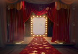 Red Carpet Stage Curtain Backdrop