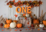 Autumn 1St Birthday Pumpkin Backdrop