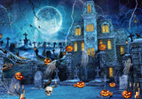 Halloween Haunted House Photo Backdrop