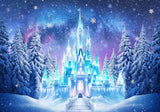 Winter Magic Ice Castle Backdrop