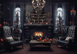 Dark Gothic Christmas Indoor Photography Backdrop