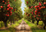 Apple Orchard Farm Backdrop