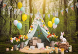 Spring Easter Tent Backdrop