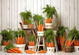 Easter Spring Carrots Photography Backdrop