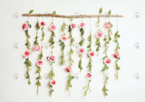 Spring Pink Floral Wall Backdrop