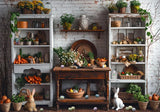 Easter Kitchen Brick Wall Backdrop