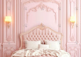 Pink Headboard Boudoir Backdrop