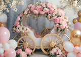 Princess Carriage Photography Backdrop