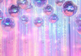 Pink Mirror Ball Disco Backdrop